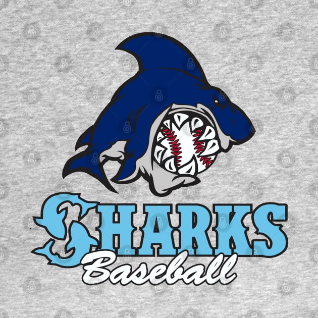 Sharks Baseball by DavesTees